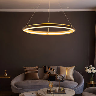 Himinuvyo Moderne Minimaliste LED Acrylique Métal Lustre