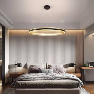 Himinuvyo Moderne Minimaliste LED Acrylique Métal Lustre
