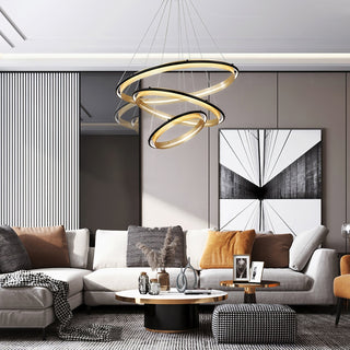Himinuvyo Moderne Minimaliste LED Acrylique Métal Lustre