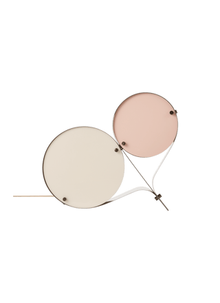 Duet Disc Table Lamp-Neutral Decor