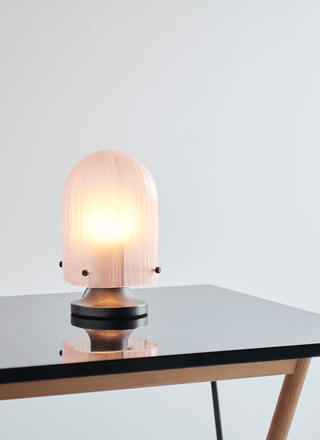 Aura Fluted Table Lamp-Neutral Decor