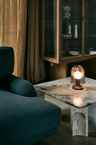 Aura Fluted Table Lamp-Neutral Decor