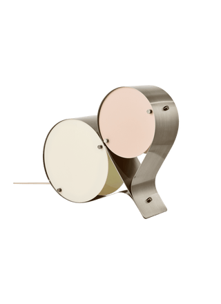 Duet Disc Table Lamp-Neutral Decor