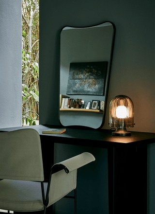 Aura Fluted Table Lamp-Neutral Decor
