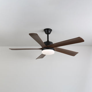 Eryndor Plafonnier Ventilateur Moderne en Bois