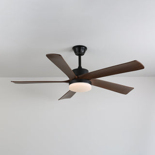 Eryndor Plafonnier Ventilateur Moderne en Bois