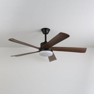 Eryndor Plafonnier Ventilateur Moderne en Bois