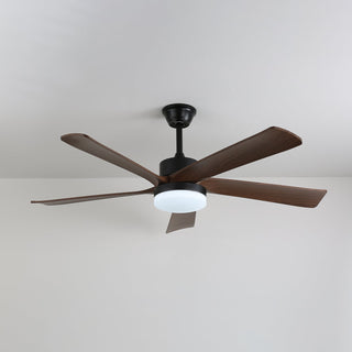 Eryndor Plafonnier Ventilateur Moderne en Bois