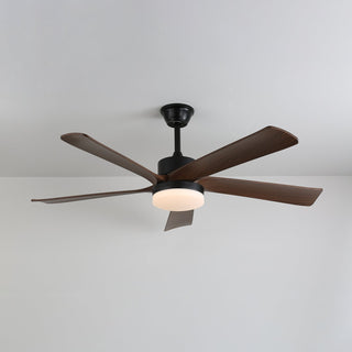 Eryndor Plafonnier Ventilateur Moderne en Bois