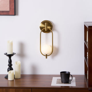 Cumirisra Moderne Minimaliste Laiton Verre Applique Lumière