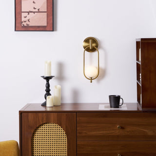 Cumirisra Moderne Minimaliste Laiton Verre Applique Lumière