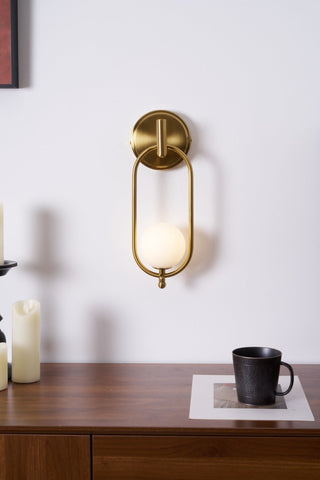 Cumirisra Moderne Minimaliste Laiton Verre Applique Lumière