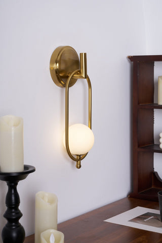 Cumirisra Moderne Minimaliste Laiton Verre Applique Lumière