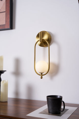 Cumirisra Moderne Minimaliste Laiton Verre Applique Lumière