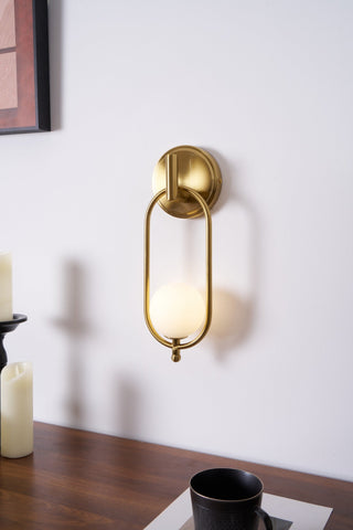 Cumirisra Moderne Minimaliste Laiton Verre Applique Lumière