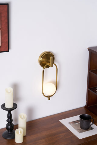 Cumirisra Moderne Minimaliste Laiton Verre Applique Lumière