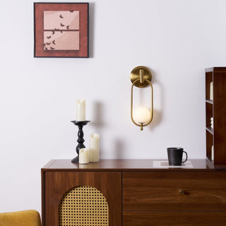 Cumirisra Moderne Minimaliste Laiton Verre Applique Lumière