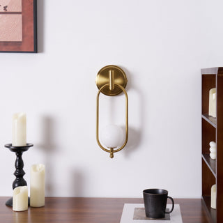 Cumirisra Moderne Minimaliste Laiton Verre Applique Lumière