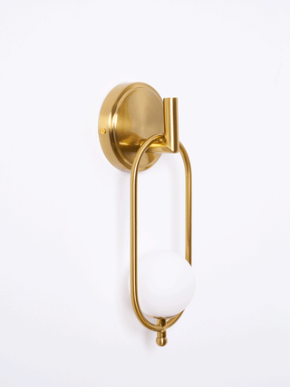 Cumirisra Moderne Minimaliste Laiton Verre Applique Lumière