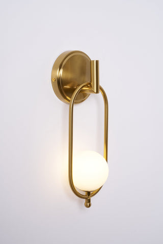 Cumirisra Moderne Minimaliste Laiton Verre Applique Lumière