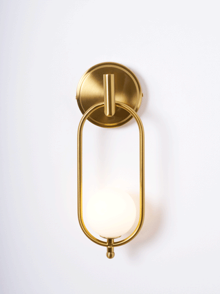 Cumirisra Moderne Minimaliste Laiton Verre Applique Lumière