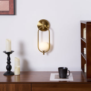 Cumirisra Moderne Minimaliste Laiton Verre Applique Lumière
