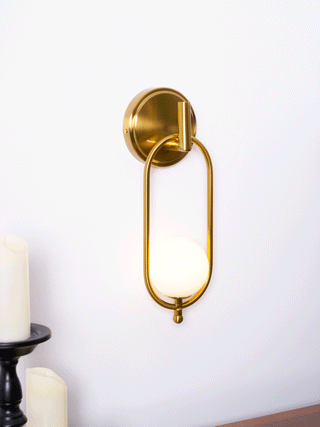 Cumirisra Moderne Minimaliste Laiton Verre Applique Lumière