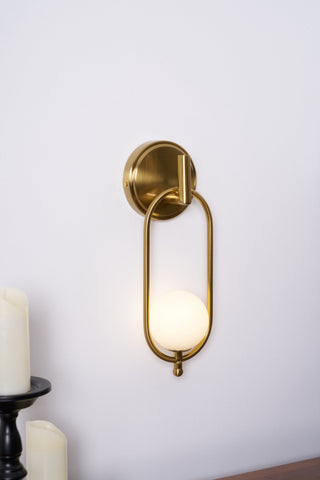 Cumirisra Moderne Minimaliste Laiton Verre Applique Lumière