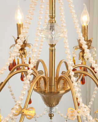 Ormirara Lustre Cristal Ambre Luxe Postmoderne