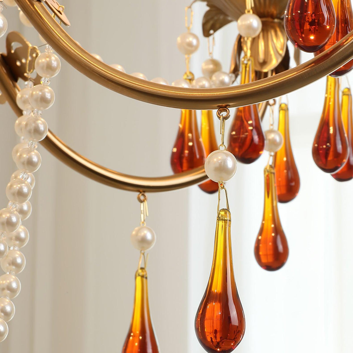 Ivarilia Lustre Cristal Ambre Luxe Postmoderne