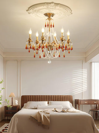 Ormirara Lustre Cristal Ambre Luxe Postmoderne