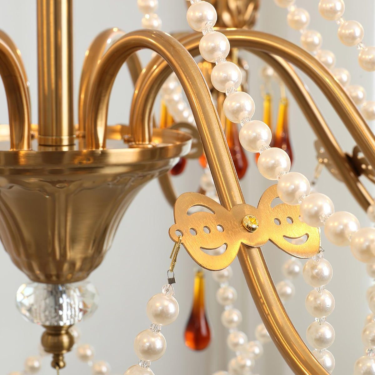 Ivarilia Lustre Cristal Ambre Luxe Postmoderne