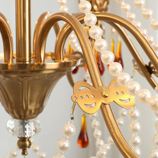 Ormirara Lustre Cristal Ambre Luxe Postmoderne