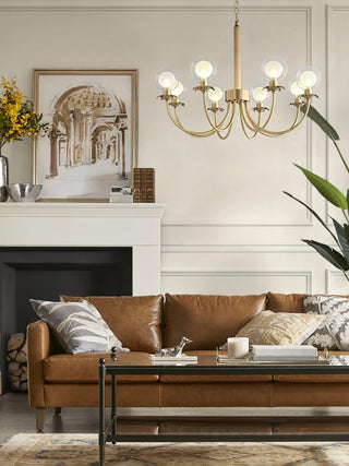 Crown Lustre en Verre Classique