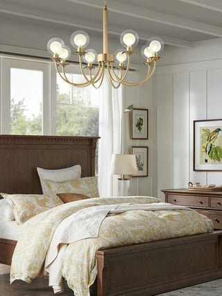 Crown Lustre en Verre Classique