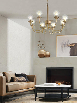 Crown Lustre en Verre Classique