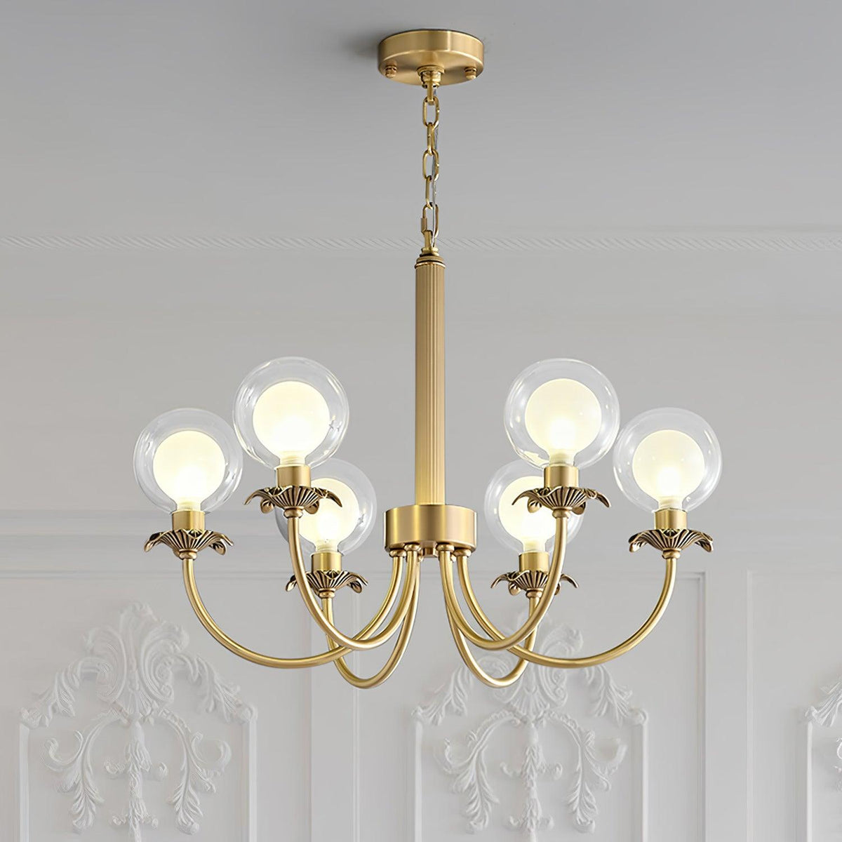 Crown Lustre en Verre Classique