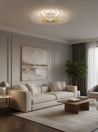 Aurelia Glass Petal Ceiling Light-Neutral Decor