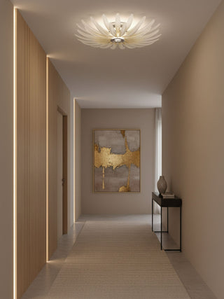 Aurelia Glass Petal Ceiling Light-Neutral Decor