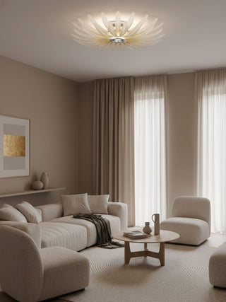 Aurelia Glass Petal Ceiling Light-Neutral Decor