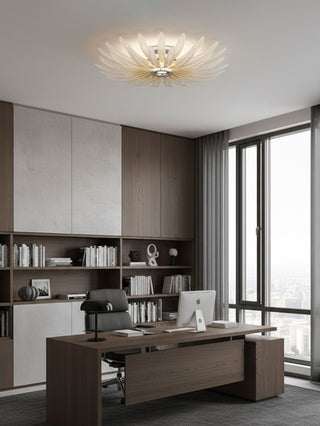 Aurelia Glass Petal Ceiling Light-Neutral Decor