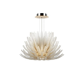 Aurelia Glass Petal Chandelier-Neutral Decor
