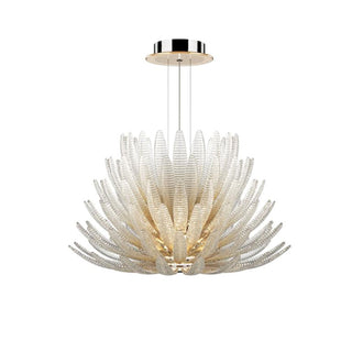 Aurelia Glass Petal Chandelier-Neutral Decor