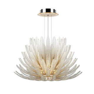 Aurelia Glass Petal Chandelier-Neutral Decor