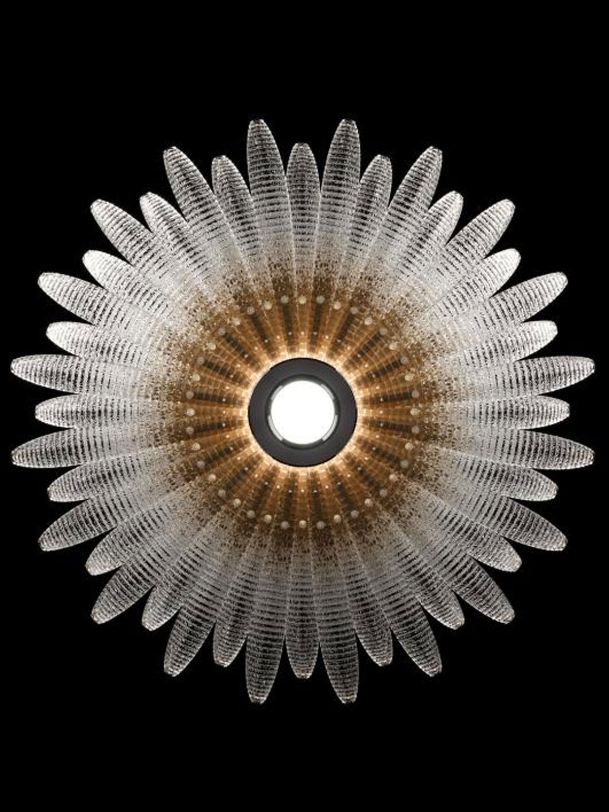Aurelia Glass Petal Chandelier-Neutral Decor