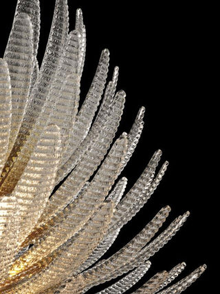 Aurelia Glass Petal Chandelier-Neutral Decor