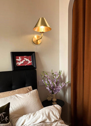 Aurelia Brass Wall Sconce-Neutral Decor