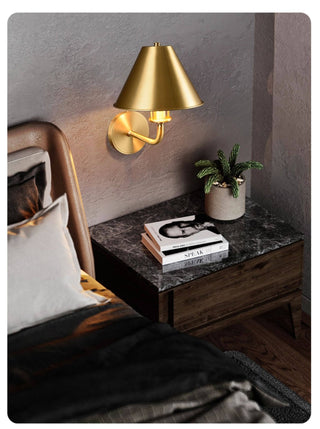 Aurelia Brass Wall Sconce-Neutral Decor