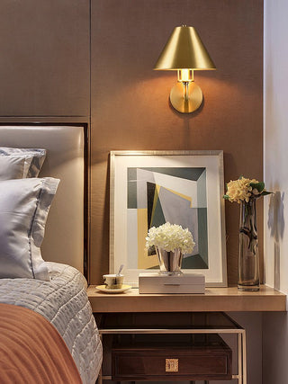 Aurelia Brass Wall Sconce-Neutral Decor