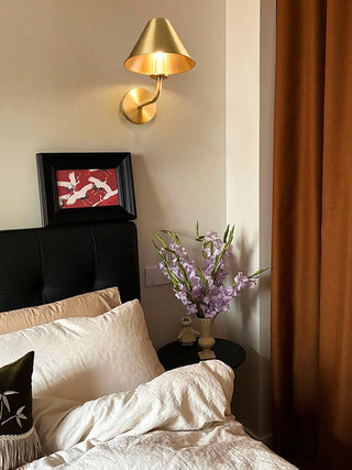 Aurelia Brass Wall Sconce-Neutral Decor